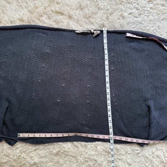 Soft Surroundings Cardigan Missy One Size Shawl poncho arm holes one button - Picture 8 of 8